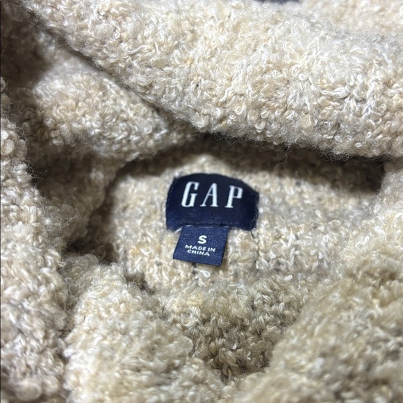 GAP Wool Blend Oversized Loose neck turtleneck,extended back hemline,soft/cozy - Picture 7 of 10